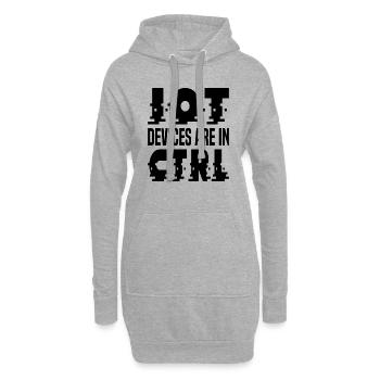 Internet Of Things IOT Programmierer Admin IT - Hoodie-Kleid - Grau meliert - Vorne