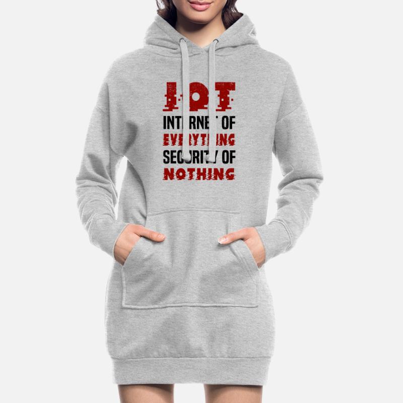 Internet Des Objets IOT Programmeur Admin IT Sweat-shirt à capuche long Femme