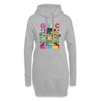 Avocado Guacamole Mexikanisch Mexiko Latino - Hoodie-Kleid - Grau meliert - Vorne