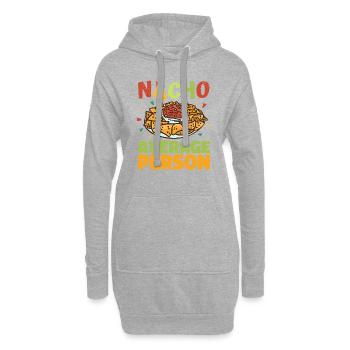 Nacho Salsa Dip Mexikanisch Mexiko Latino - Hoodie-Kleid - Grau meliert - Vorne