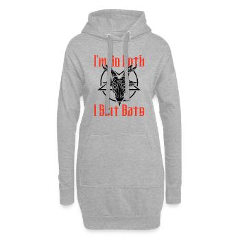 Satan Beelzebub Teufel Gothic Pentagram Mystisch - Hoodie-Kleid - Grau meliert - Vorne