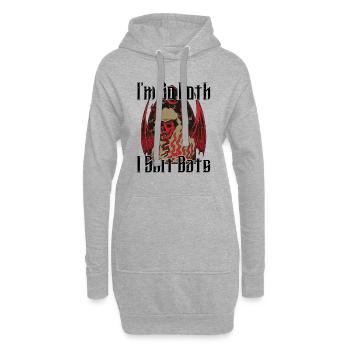Satan Belzébuth Diable Gothique Pentagramme Mystique - Sweat-shirt à capuche long Femme - gris chiné - Devant