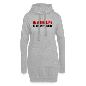 Misanthrop Menschenhasser Asozial Introvertiert - Hoodie-Kleid - Grau meliert - Vorne