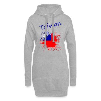 Taiwan - Hoodie-Kleid - Grau meliert - Vorne
