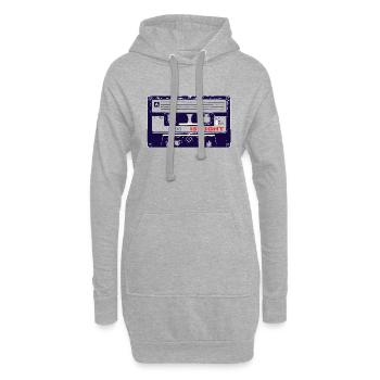 Band ist die richtige - Hoodie-Kleid - Grau meliert - Vorne