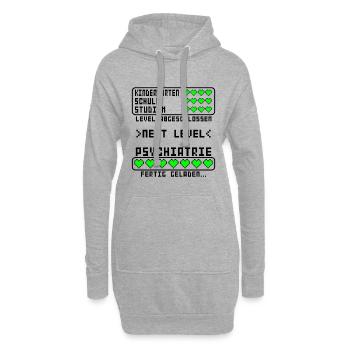 Psychiatrie Facharztprüfung Facharzt bestanden - Hoodie-Kleid - Grau meliert - Vorne