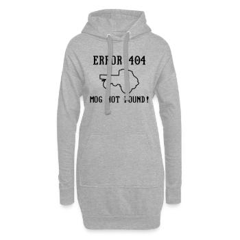 Error 404 Mog not found! - editable - Unimog - Hoodie Dress - heather grey - Front