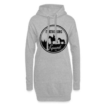Cydesdale Reiter und Zugpferd Designs - Hoodie-Kleid - Grau meliert - Vorne