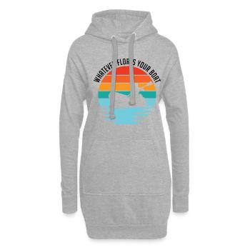 Whatever Floats Your Boat Kayaking Rowing Paddle R - Hoodie-Kleid - Grau meliert - Vorne