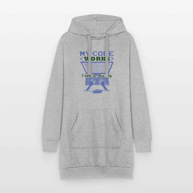 Funny Code Joke Coding Hoodie Dress