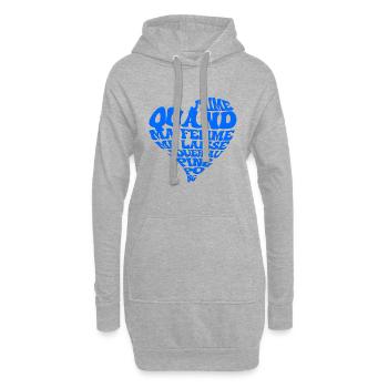 Dicton Tennis De Table Pongiste Ping Pong - Sweat-shirt à capuche long Femme - gris chiné - Devant