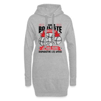 Je Suis Un Bouliste Magique - Sweat-shirt à capuche long Femme - gris chiné - Devant