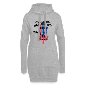 Das Talent ist da - Hoodie-Kleid - Grau meliert - Vorne