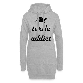Turtle Turtle - Hoodie Dress - heather grey - Front