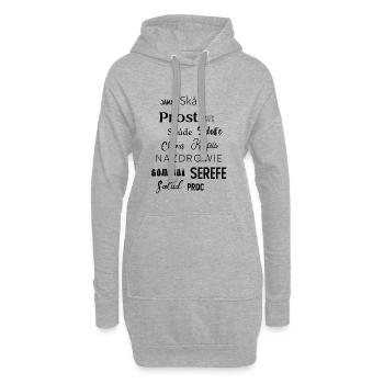 Cheers Prost Salute - Hoodie-Kleid - Grau meliert - Vorne