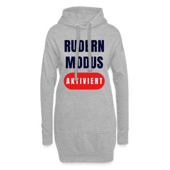 Ruder Modus Aktiviert - Hoodie-Kleid - Grau meliert - Vorne
