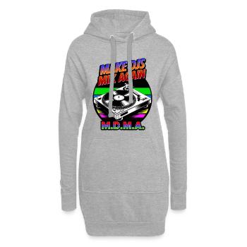 Make DJs mix again! - Hoodie-Kleid - Grau meliert - Vorne