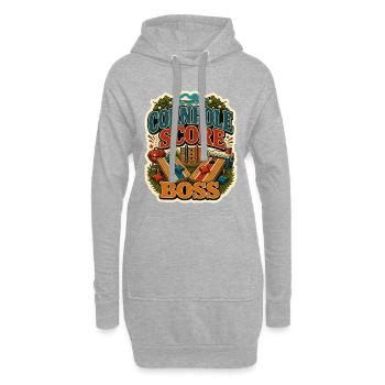 CORNHOLE SCORE - Hoodie-Kleid - Grau meliert - Vorne