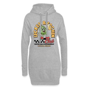 Lecker Bierchen Club Bier Bierliebhaber - Hoodie-Kleid - Grau meliert - Vorne