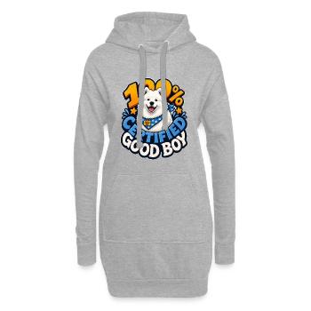 Samoyed - Hoodie Dress - heather grey - Front