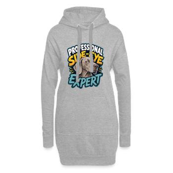 Weimaraner - Hoodie Dress - heather grey - Front