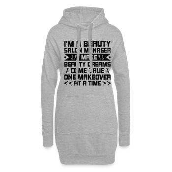 Gestionnaire de SPA Emploi Bien-être Drôle Gestion de SPA Sayi - Sweat-shirt à capuche long Femme - gris chiné - Devant