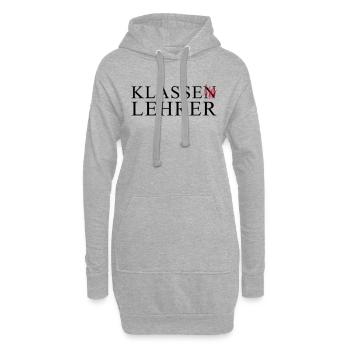 KLASSE LEHRER - Hoodie-Kleid - Grau meliert - Vorne