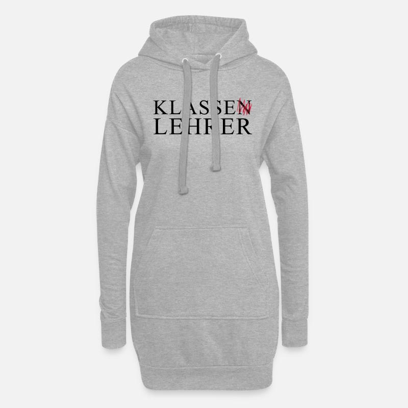 KLASSE LEHRER - Hoodie-Kleid - Grau meliert