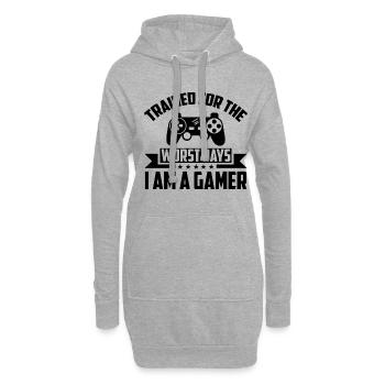 I Trained For The Worst Days I'm A Gamer Video Gam - Hoodie-Kleid - Grau meliert - Vorne