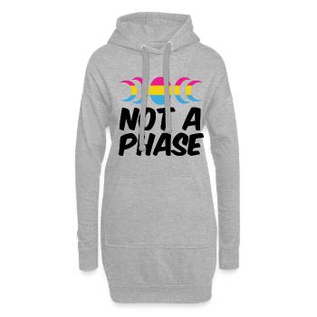 Not A Phase Gay Bisexual Pride Rainbow Lgbtq Diver - Hoodie-Kleid - Grau meliert - Vorne
