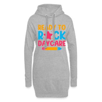 Ready To Rock Daycare Babysitter Daycare Provider - Hoodie-Kleid - Grau meliert - Vorne