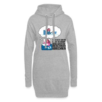 Kollege Büro Geschenk - Hoodie-Kleid - Grau meliert - Vorne