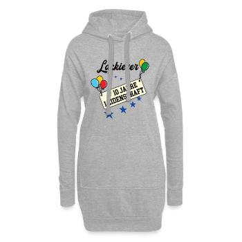 Lackierer 10 jähriges Jubiläum Lackiererei 10 Jubi - Hoodie-Kleid - Grau meliert - Vorne
