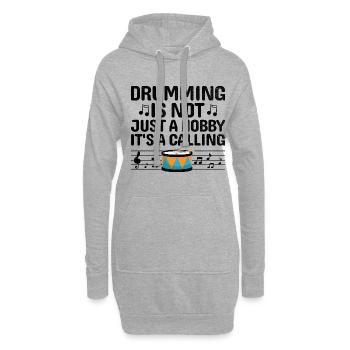 Drum Corps Marching Band Drum Corp Music Percussio - Hoodie-Kleid - Grau meliert - Vorne
