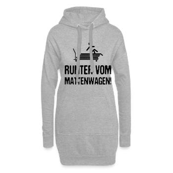 Einschulung Runter Vom Mattenwagen Sportunterricht - Hoodie-Kleid - Grau meliert - Vorne