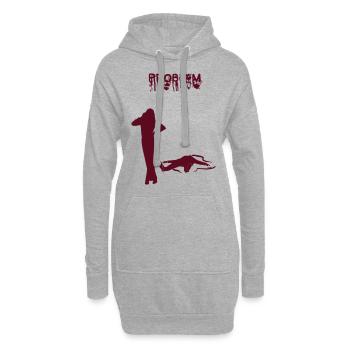 Problem Part1 - Hoodie-Kleid - Grau meliert - Vorne