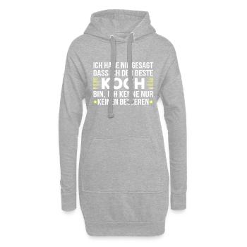Koch Gourmet Chefkoch Spruch lustig Restaurant - Hoodie-Kleid - Grau meliert - Vorne