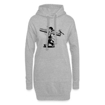 Zimmermann Cartoon - Hoodie-Kleid - Grau meliert - Vorne
