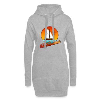 Sommerwind - Hoodie-Kleid - Grau meliert - Vorne