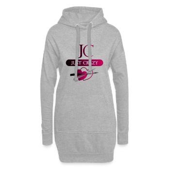 Just crazy - Hoodie-Kleid - Grau meliert - Vorne