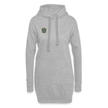 Traîner, c’est mon cardio - Sweat-shirt à capuche long Femme - gris chiné - Devant