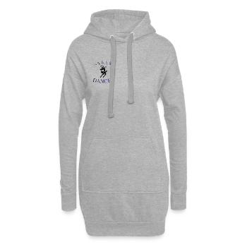 5 6 7 8 Tanz! Dancer Silhouette T-Shirt - Hoodie-Kleid - Grau meliert - Vorne