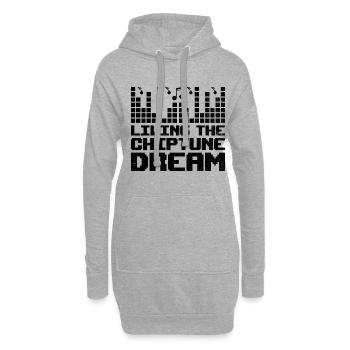 Chiptune Music Lover Groove zu den Bleeps und Bloo - Hoodie-Kleid - Grau meliert - Vorne