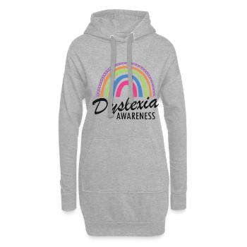 Legasthenie-Intervention für Legasthenie-Therapie - Hoodie-Kleid - Grau meliert - Vorne