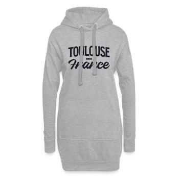 Toulouse France - Hoodie-Kleid - Grau meliert - Vorne