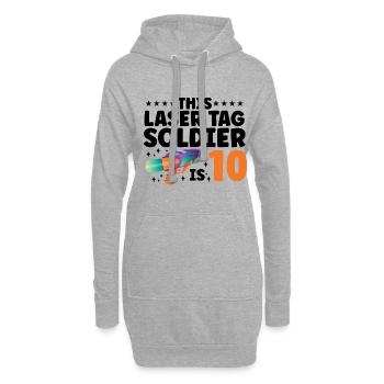 Laser Tag Squad Graphic Lasertag Player Lasertag P - Hoodie-Kleid - Grau meliert - Vorne