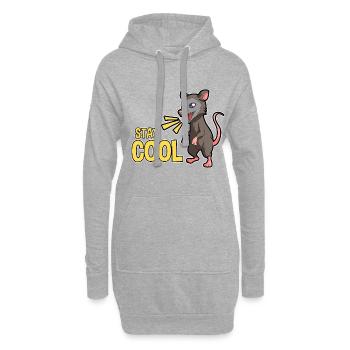 Conception d’opossum pour les amateurs d’opossum et d’opossum - Sweat-shirt à capuche long Femme - gris chiné - Devant