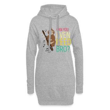 Conception bassoniste pour orchestre à vent - Sweat-shirt à capuche long Femme - gris chiné - Devant