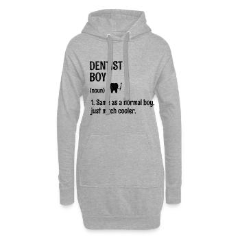 Dentiste Boy Définition Dentisterie Dentaire Dent - Sweat-shirt à capuche long Femme - gris chiné - Devant