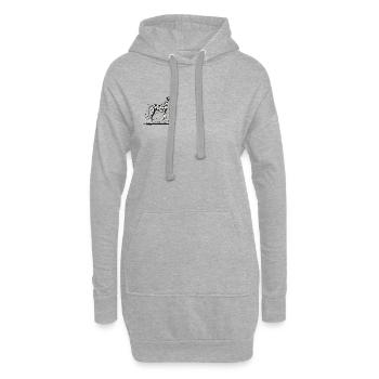 Hund & Welpe StreetArt - Hoodie-Kleid - Grau meliert - Vorne